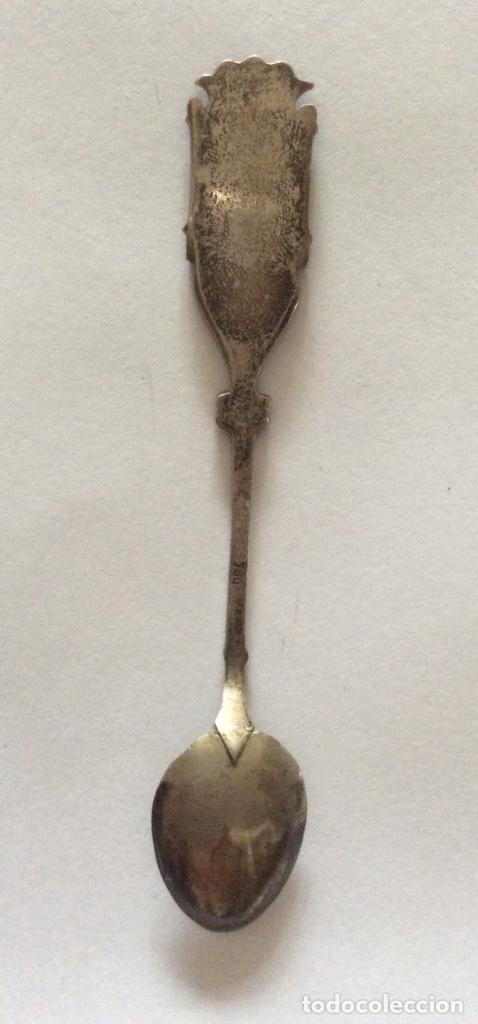Antig&uuml;edades: Cucharilla de plata esmaltada-Granada - Foto 2