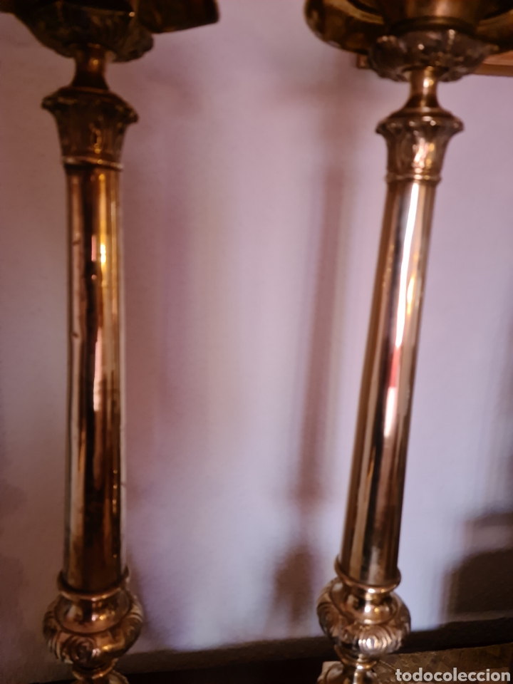 Antig&uuml;edades: Pareja de candeleros - Foto 5