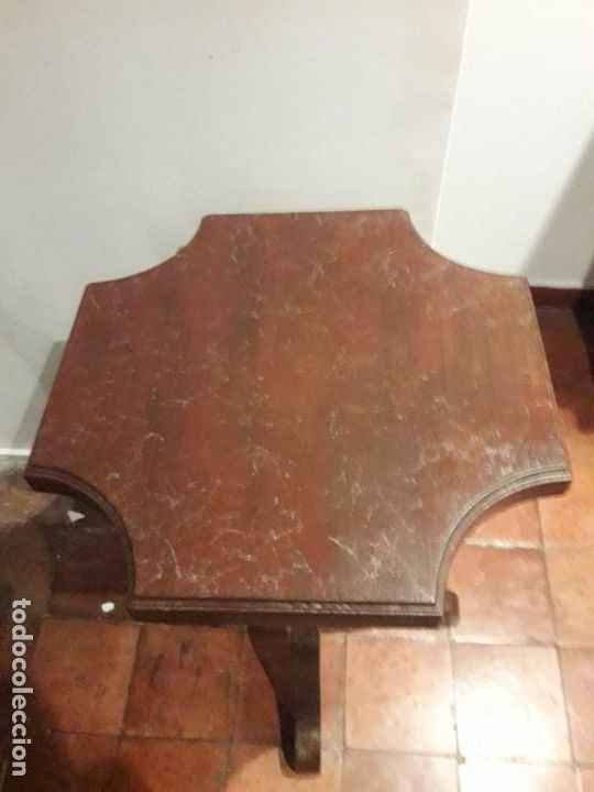 Antig&uuml;edades: Velador madera - Foto 3