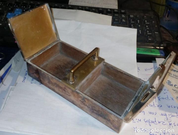 Antig&uuml;edades: ANTIGUO JOYERO BA&Ntilde;ADO EN PLATA - Foto 2