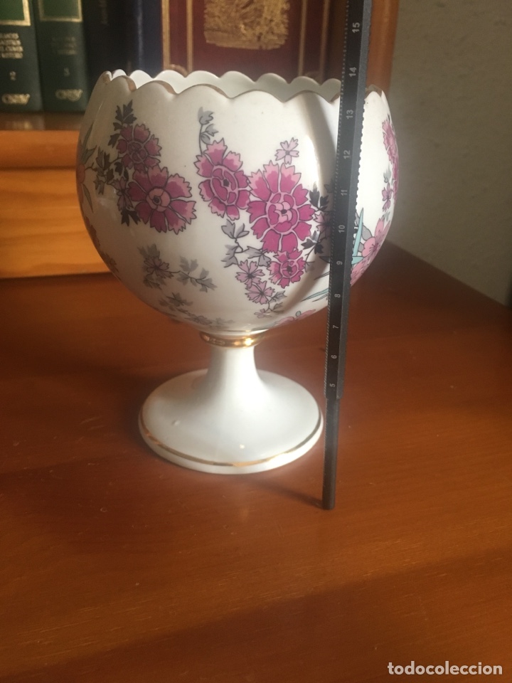 Antig&uuml;edades: Vaso de porcelana hispania belcor - Foto 9