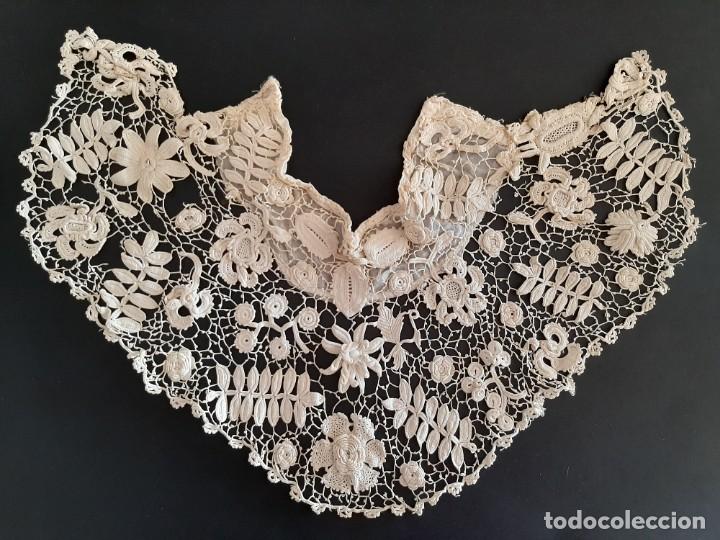 Antig&uuml;edades: Espectacular cuello de ganchillo s. XIX - Foto 1