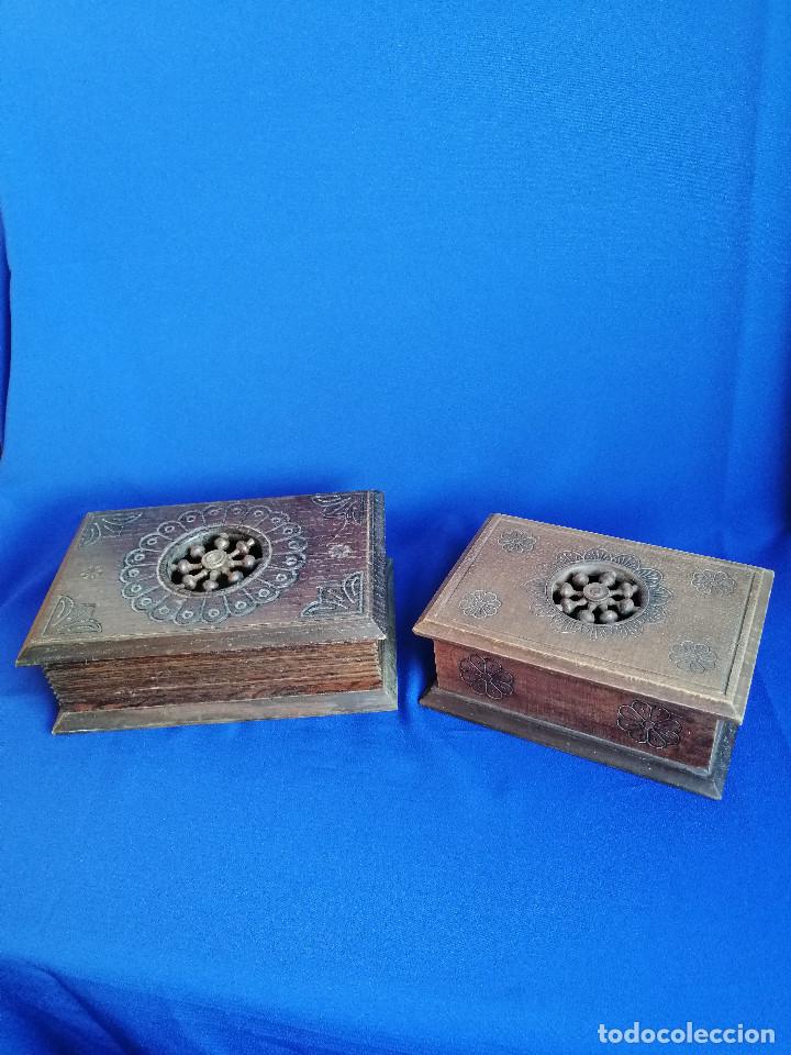 Antig&uuml;edades: CAJAS DE MADERA ANTIGUAS CON DIBUJOS - Foto 2