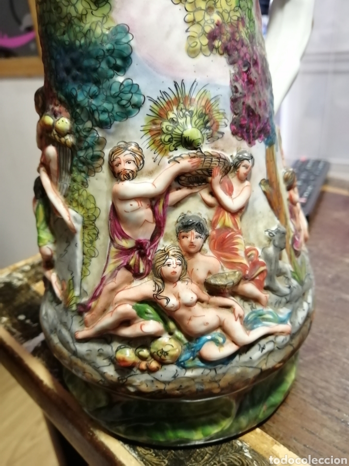 Antig&uuml;edades: Jarra Capodimonte. Bacanal - Foto 3