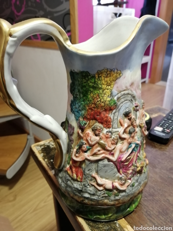 Antig&uuml;edades: Jarra Capodimonte. Bacanal - Foto 6