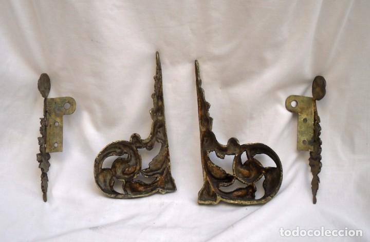 Antig&uuml;edades: embellecedores de bronce para mueble - Foto 2