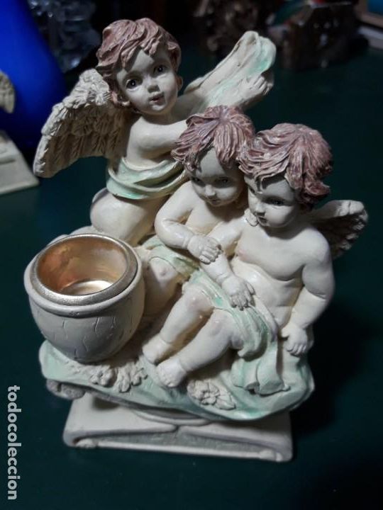 Antig&uuml;edades: Figura angelitos - Foto 1
