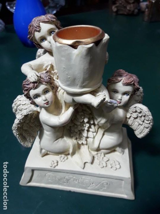 Antig&uuml;edades: Figura angelitos - Foto 1