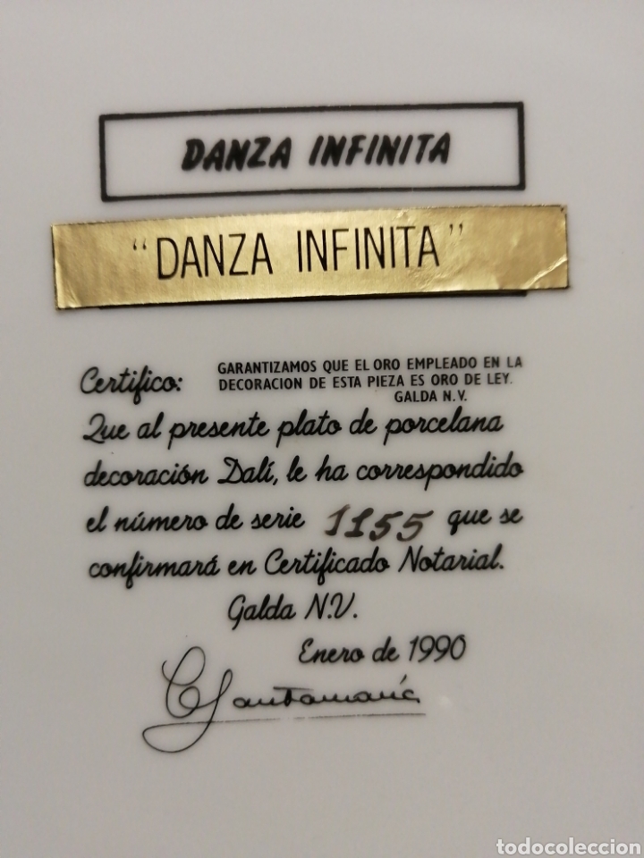 Antig&uuml;edades: Plato Dali Danza Infinita. - Foto 3