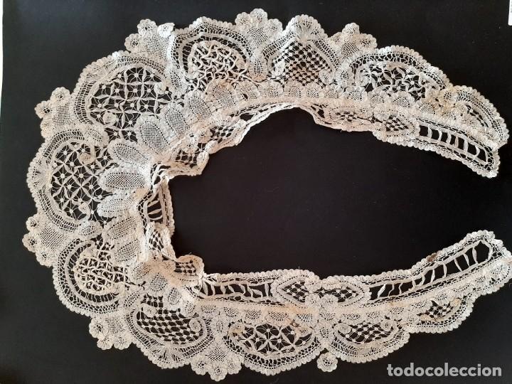Antig&uuml;edades: Gran cuello de encaje s. XIX - Foto 1