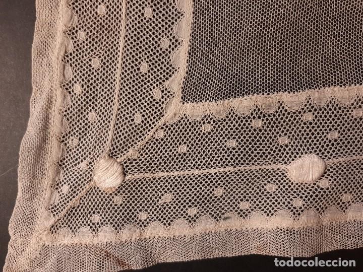 Antig&uuml;edades: Original cuello de tul s. XIX - Foto 3