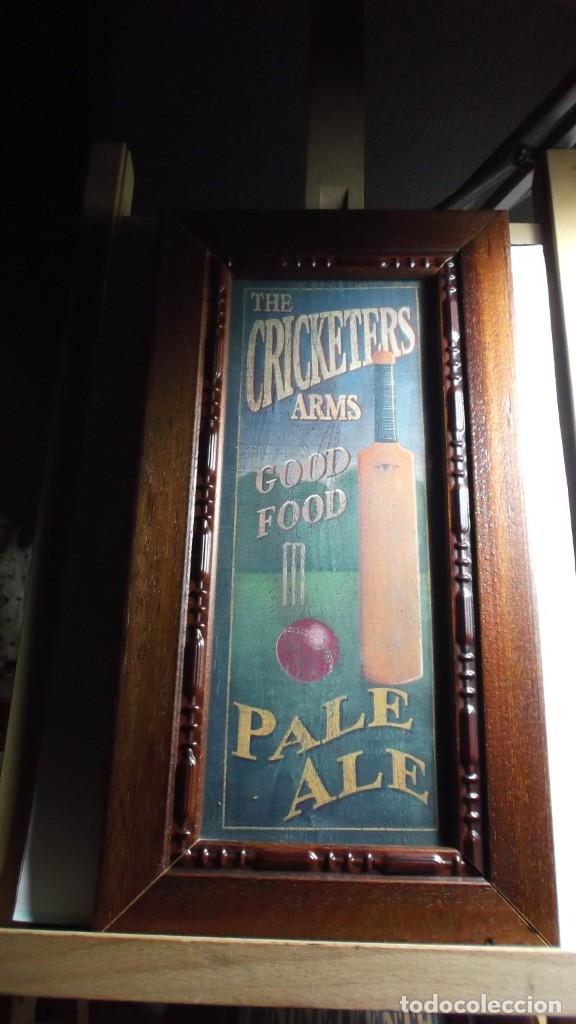 Antig&uuml;edades: LAMINA ENMARCADA CON REFERNCIA AL CRICKET. - Foto 1