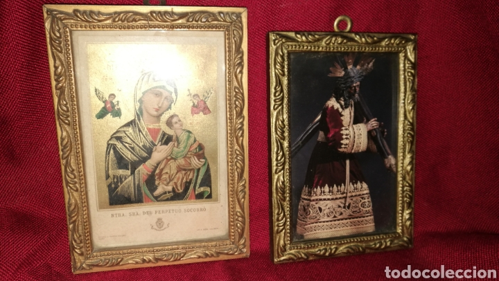 Antig&uuml;edades: DOS ANTIGUOS CUADRITOS RELIGIOSOS - Foto 1
