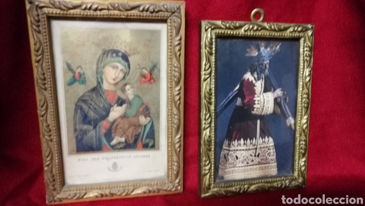 Antig&uuml;edades: DOS ANTIGUOS CUADRITOS RELIGIOSOS - Foto 2