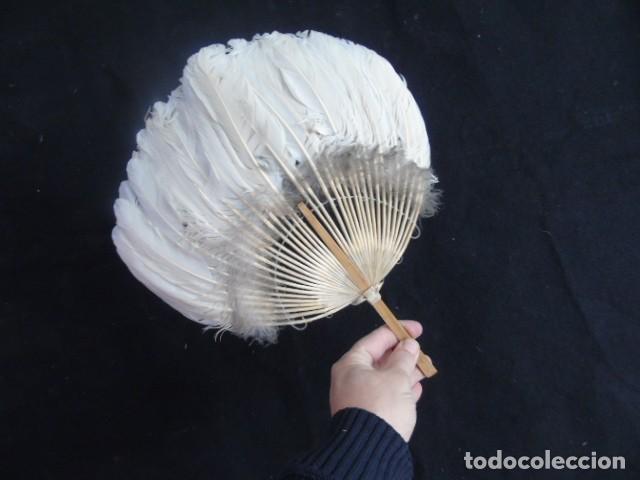 Antig&uuml;edades: pay pay palma abanico de pluma - Foto 4