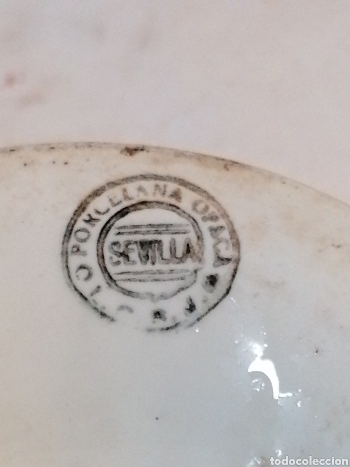 Antig&uuml;edades: Frutero porcelana Sevilla - Foto 5