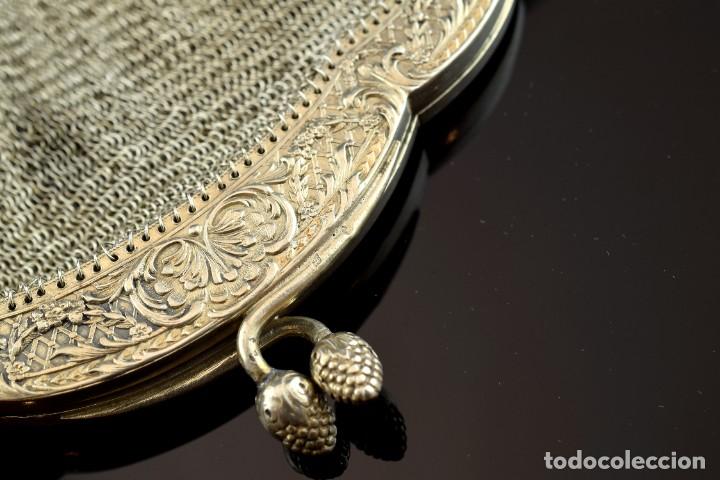 Antig&uuml;edades: Bolso de malla de plata, siglo XIX. - Foto 6