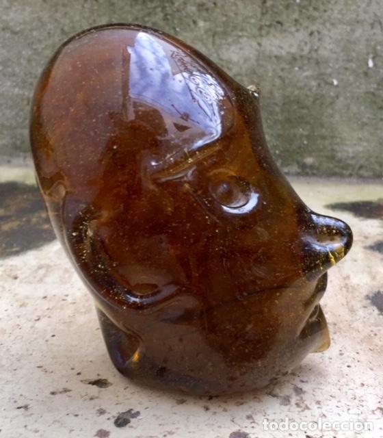 Antig&uuml;edades: CABEZA DE CRISTAL FIRMADA - Foto 4