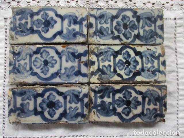 Antig&uuml;edades: Azulejo cenefas siglo XVI - Foto 1