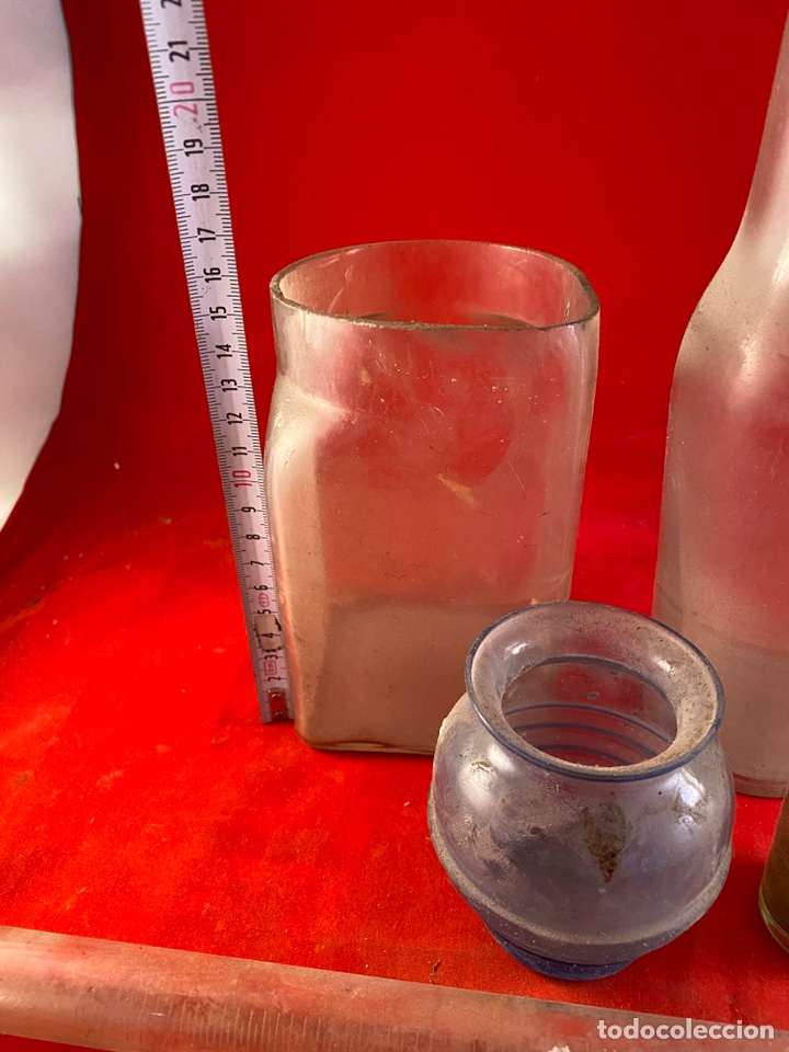 Antig&uuml;edades: Lote de recipientes Cristal - Foto 3
