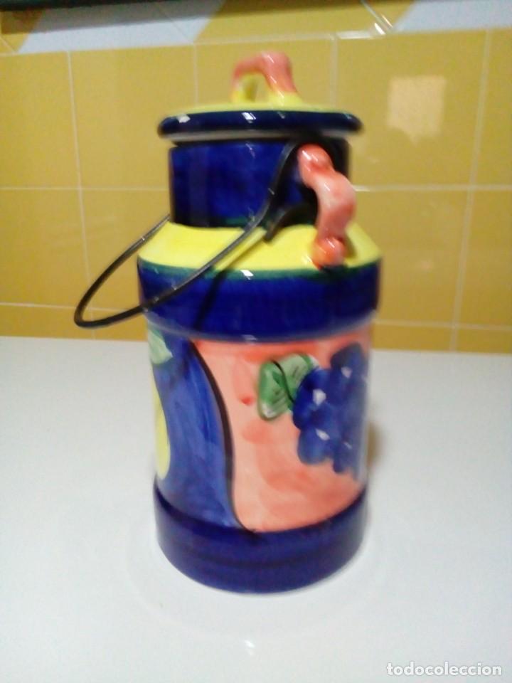 Antig&uuml;edades: lechera de ceramica - Foto 2