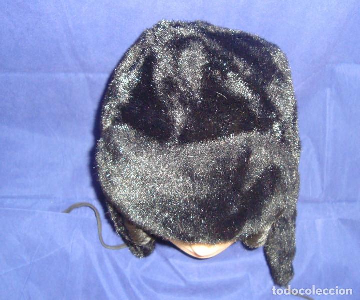 Antig&uuml;edades: GORRO FRANCES SIMIL DE PIEL - Foto 4