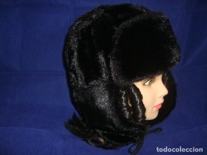 Antig&uuml;edades: GORRO FRANCES SIMIL DE PIEL - Foto 2