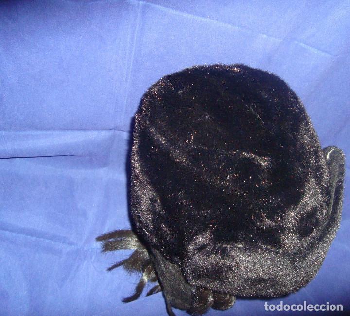 Antig&uuml;edades: GORRO FRANCES SIMIL DE PIEL talla 60 - Foto 3