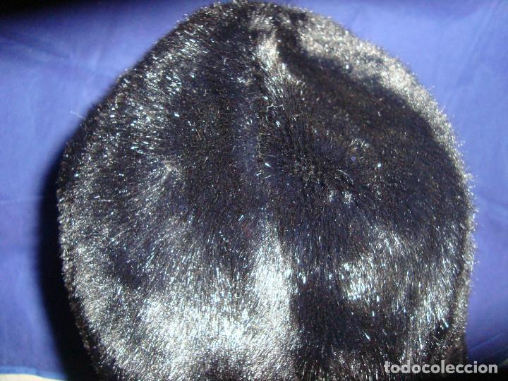 Antig&uuml;edades: GORRO FRANCES SIMIL DE PIEL talla 60 - Foto 4
