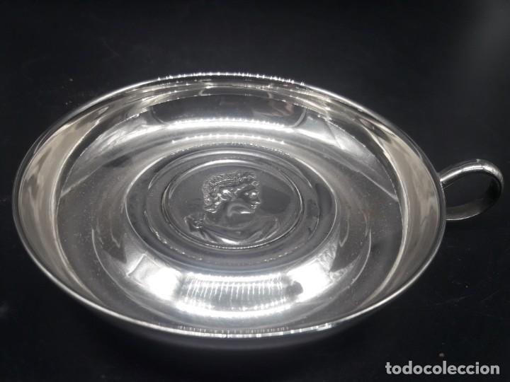 Antig&uuml;edades: Platito metal plateado - Foto 1