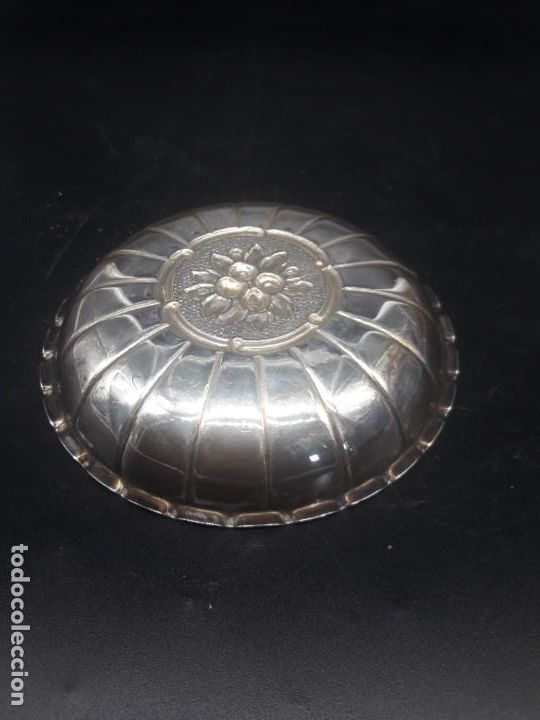 Antig&uuml;edades: Platito metal plateado - Foto 2