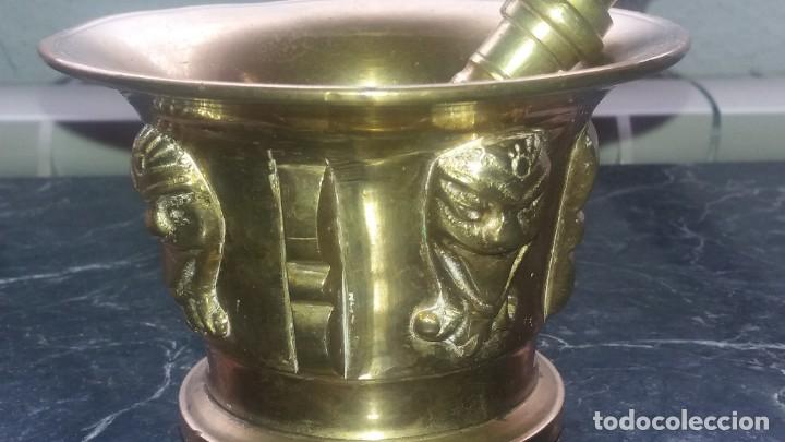 Antig&uuml;edades: Mortero de bronce Siglo XX - Foto 2