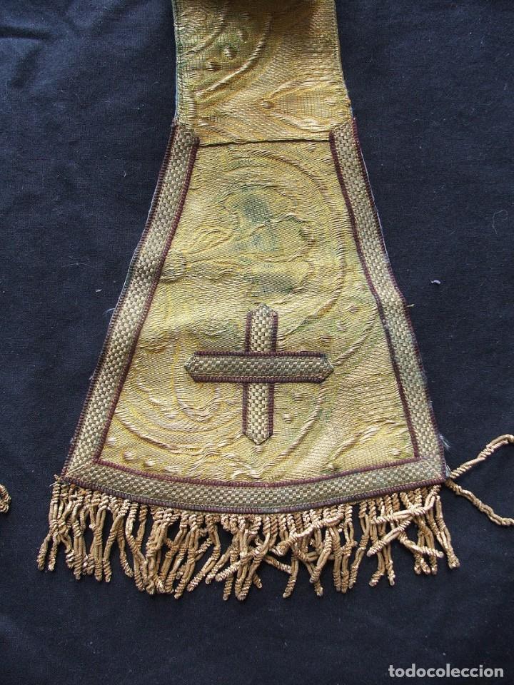 Antig&uuml;edades: ESPECTACULAR COMPLEMENTOS LITURGICOS S.XVIII - PIEZAS DE COLECCION - Foto 2