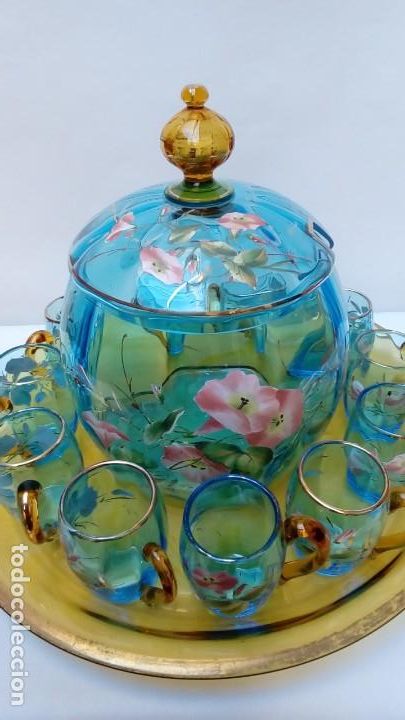 Antig&uuml;edades: ponchera veneciana-murano - Foto 1