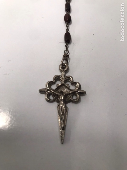 Antig&uuml;edades: Rosario antiguo plata - Foto 2