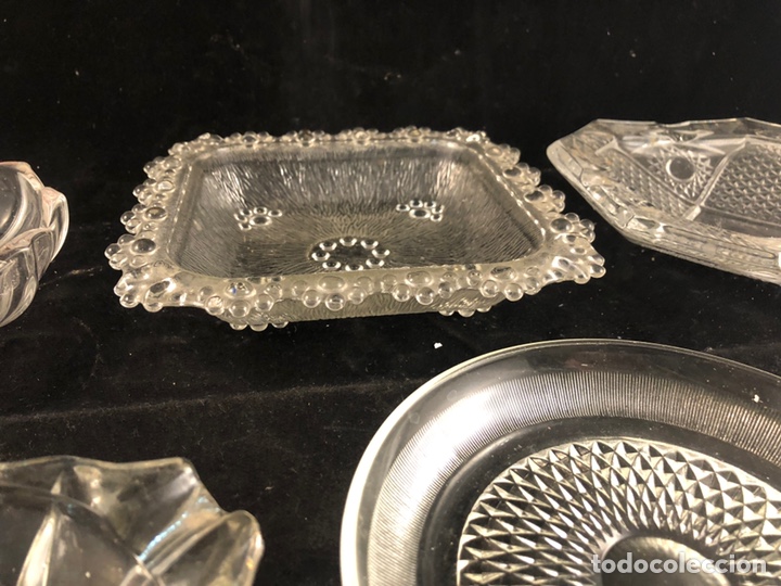Antig&uuml;edades: Lote de ceniceros cristal - Foto 5