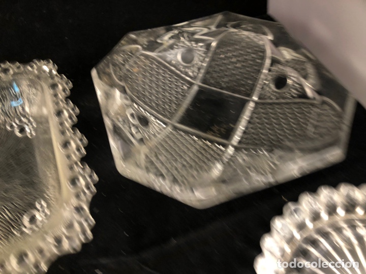 Antig&uuml;edades: Lote de ceniceros cristal - Foto 6