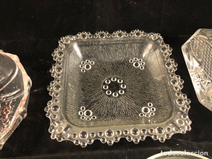 Antig&uuml;edades: Lote de ceniceros cristal - Foto 7