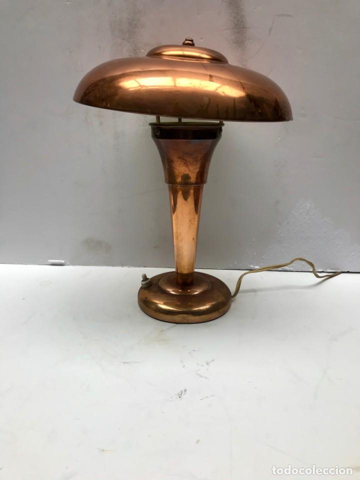 Antig&uuml;edades: LAMPARA ARTDECO EN COBRE 1940 - Foto 1