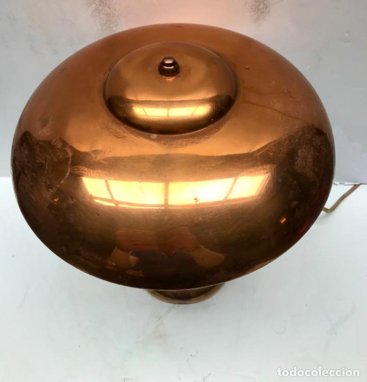 Antig&uuml;edades: LAMPARA ARTDECO EN COBRE 1940 - Foto 4