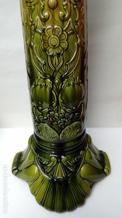 Antig&uuml;edades: PEDESTAL DE MAYOLICA - - Foto 2