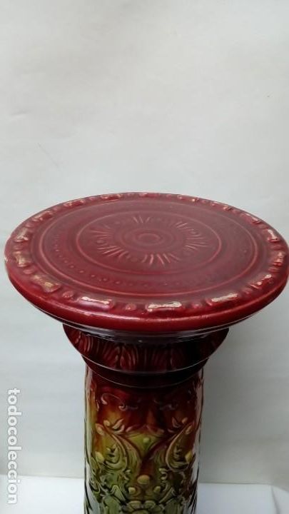 Antig&uuml;edades: PEDESTAL DE MAYOLICA - - Foto 5