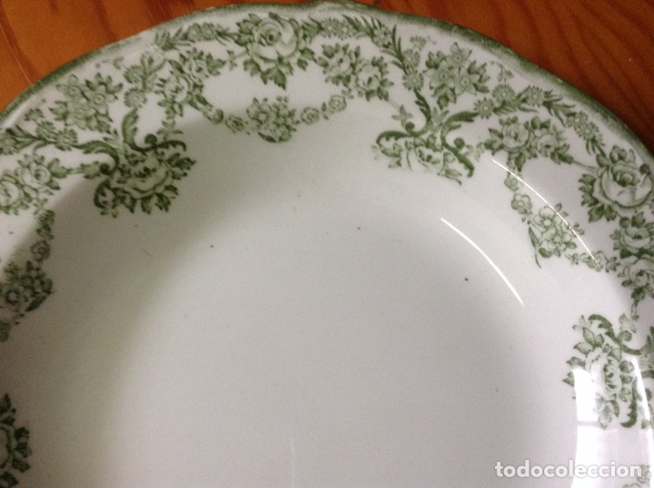 Antig&uuml;edades: Plato antiguo de porcelana inglesa Ducmess - Foto 2