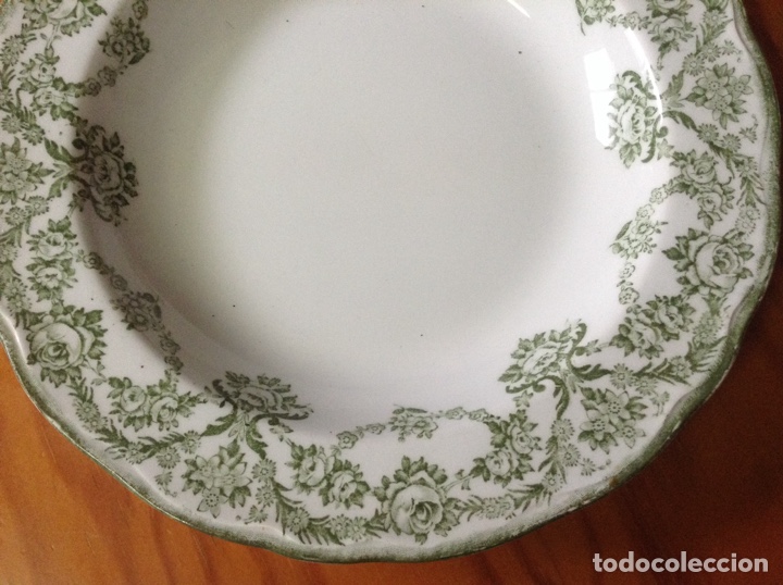Antig&uuml;edades: Plato antiguo de porcelana inglesa Ducmess - Foto 3