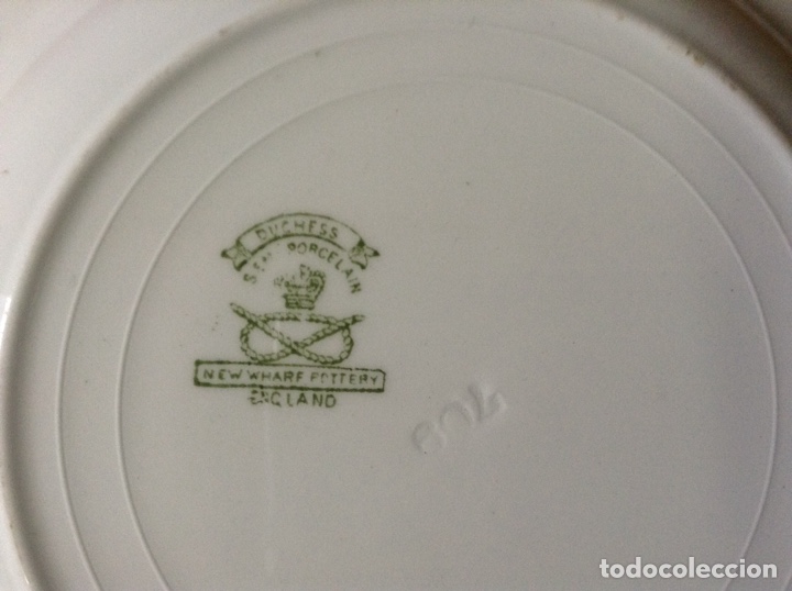 Antig&uuml;edades: Plato antiguo de porcelana inglesa Ducmess - Foto 5