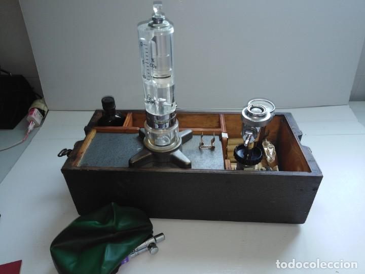 Antig&uuml;edades: antiguo aparato medico medir aire - Foto 5