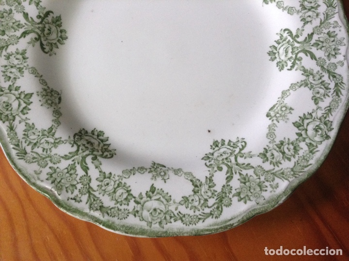 Antig&uuml;edades: Plato antiguo de porcelana inglesa Ducmess - Foto 3