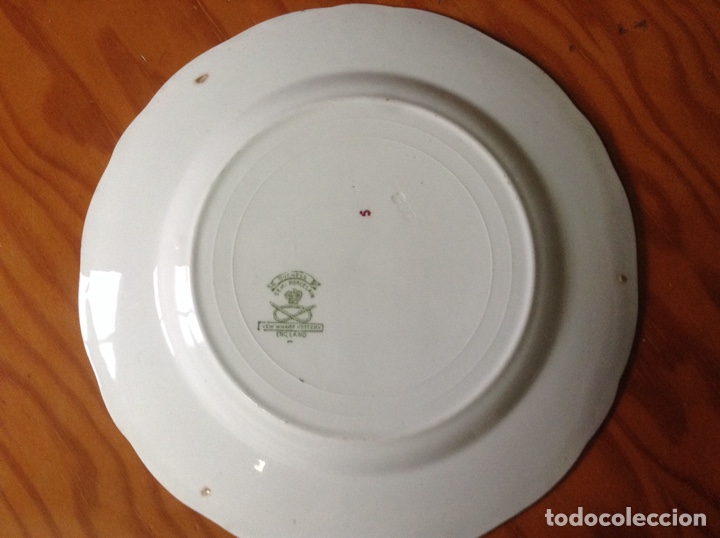 Antig&uuml;edades: Plato antiguo de porcelana inglesa Ducmess - Foto 4