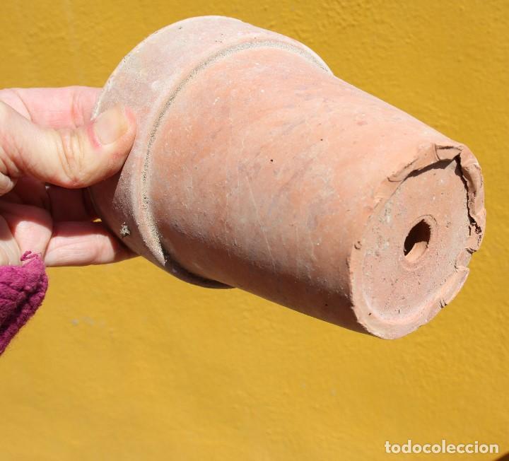 Antig&uuml;edades: Lote de 5 macetas de barro, a&ntilde;os 50-60 - Foto 2