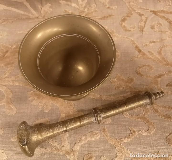 Antig&uuml;edades: Alm&iacute;rez de Bronce con Mazo Antiguo - Foto 3